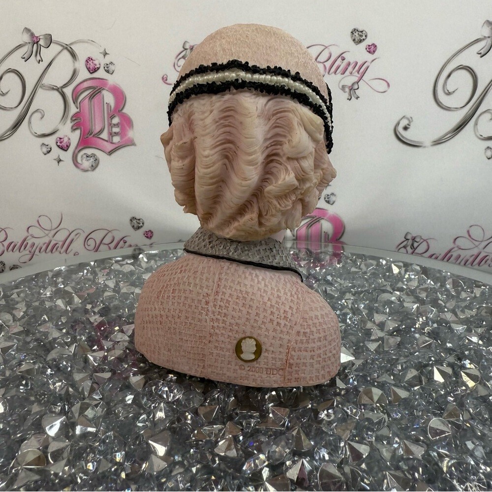 Cameo girls 1954 Vintage Style Women's Headband with Veil  Black pink Cream - Picture 4 of 12